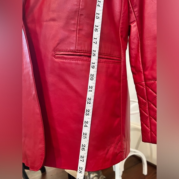 Leather Blazer Jacket Coat - Picture 5 of 11